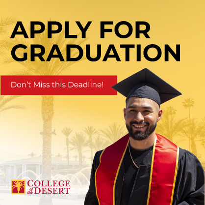 Apply for Graduation. Don't miss this deadline!