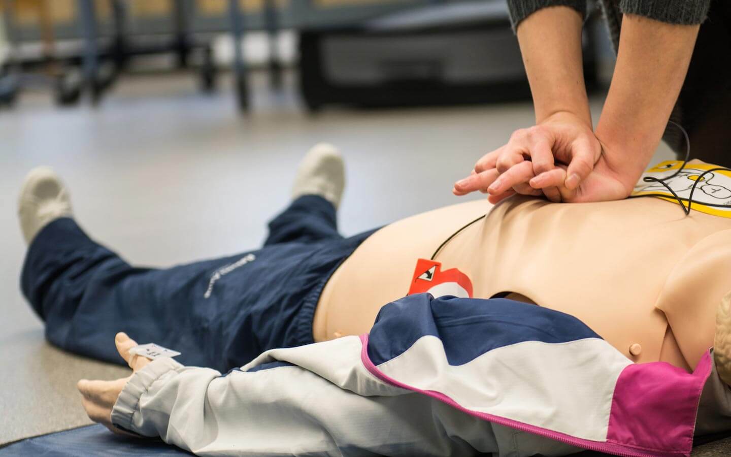 Person providing CPR