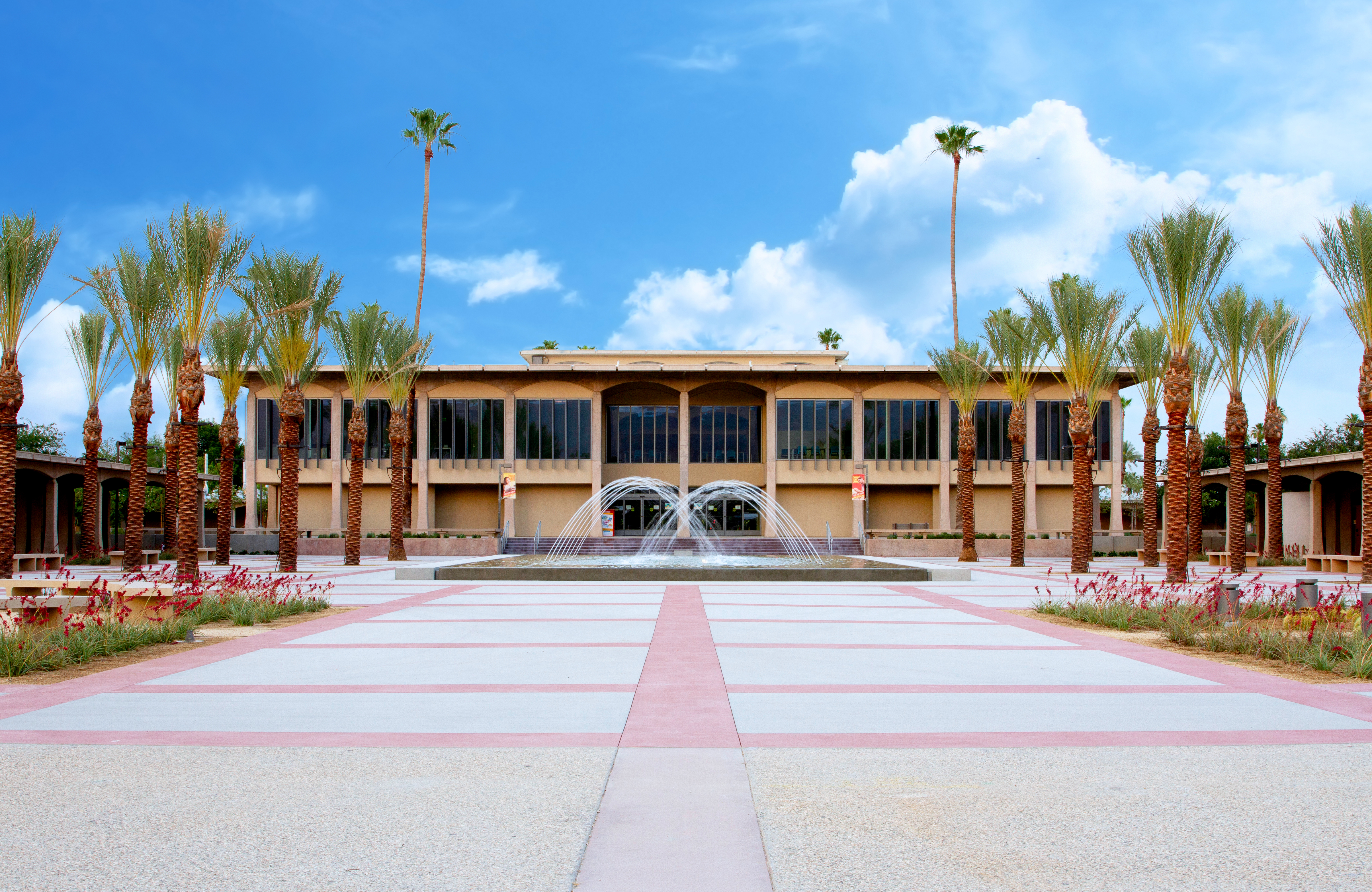 View of the front of the Hilb Building